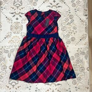 Plaid Kids Tommy Hilfiger Dress in Red and Blue